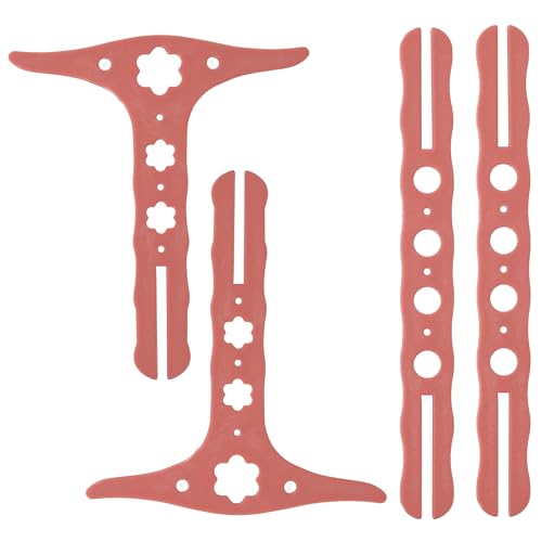 UPTTHOW Niddy Noddy ajustable de 1, 1.5 y 2 yardas para hilo, herramienta de giro de plástico para hilar y enrollar hilo, hilo y lana, rosa