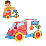 Caminhão de Brinquedo Caçamba Educativa com Encaixes Colorido Brinquedo Educativo Para Bebe 1 ano