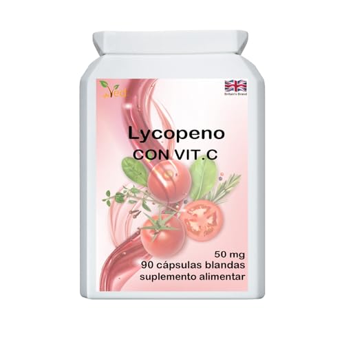 El suplemento de licopeno Ved apoya el equilibrio energético, sin OGM, alto licopeno, 50 mg x 180 cápsulas blandas (paquete de 2)