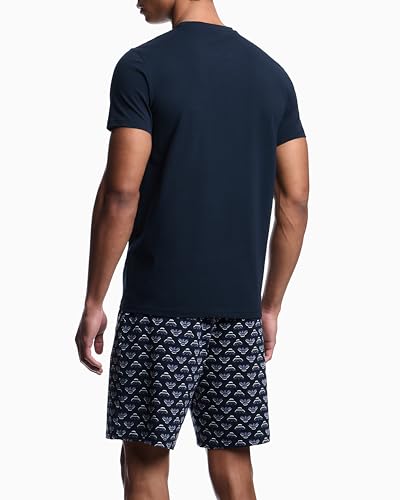Emporio Armani Men's Bold Eagle Cotton Pajama Short and Tee Set3