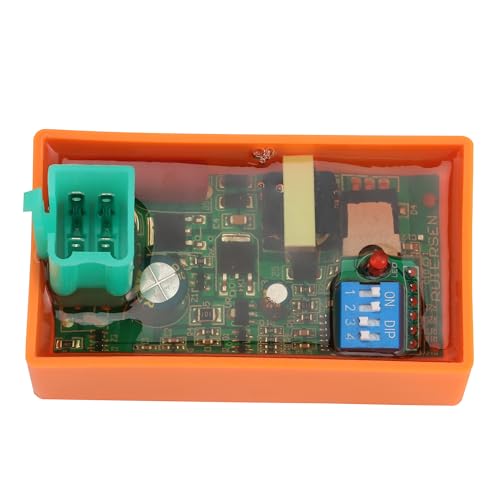 WOOSTAR 4 Pin DC CDI with DIP Switch Replacement for 50cc 70cc 90cc 110cc 125cc ATV 4 Wheeler Quad Scooter Dirt Pit Bike Go Kart