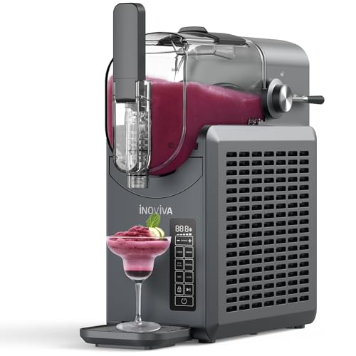 Slushie Machine No Ice Needed 88 oz INOVIVA Slushy Machine for Home with Self Cleaning Function Professional Frozen Drink Maker 5 Preset Programs Frozen Margaritas Frappes Milkshake and More