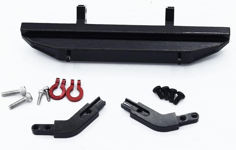 Miniatura 5 de TRX4M Parachoques trasero de metal para 118 RC Crawler Car TRX4-M piezas de actualización negro