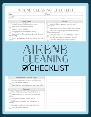 Airbnb Cleaning Checklist: Checklist for a Clean and Comfortable Stay