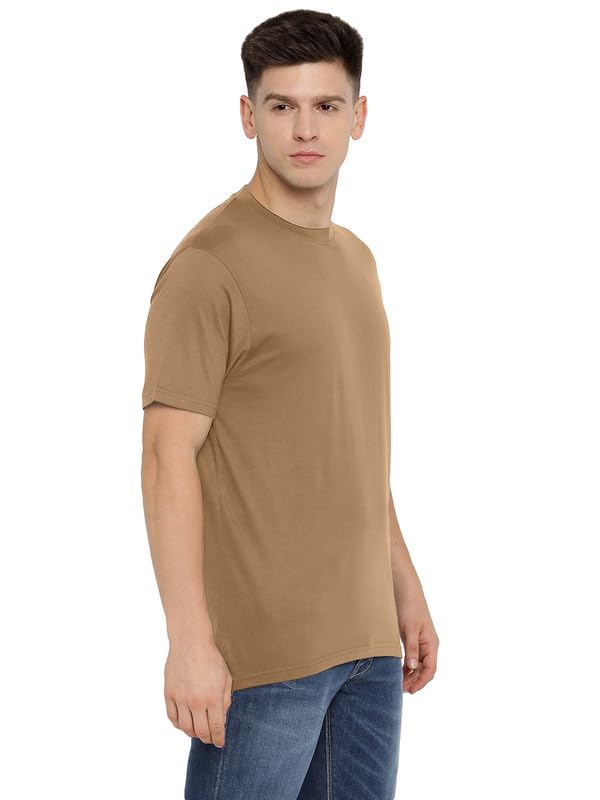 Image of AMERICAN CREW 100% Supima Cotton Round Neck T-Shirt for Men