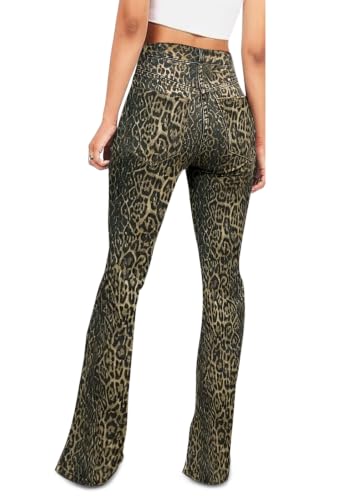 Image of KDF Flare Jeans for Women Women's Bootcut Bell Bottom Jeans High Waisted Stretch Slimming Pants