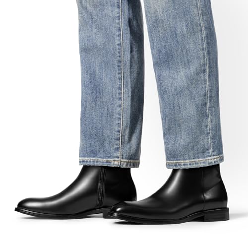 Bruno Marc Men's Chelsea Boots Zip Ankle Dress Boot,Size 12,Black,BMUMAB2517