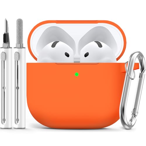 Image of Ljusmicker for AirPods 4 Case 2024 with Cleaner Kit,Orange