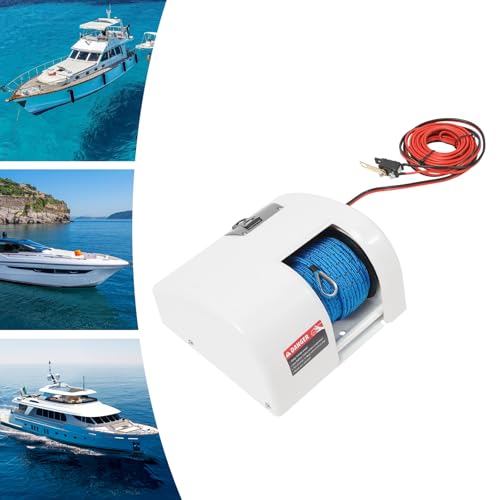 Winche eléctrico ancla 25 libras con control inalámbrico miniatura 6