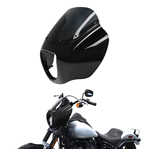 Image of TCMT Front Headlight Quarter Fairing Windshield Fit For Harley Softail Low Rider FXLR S FXLRS 2018-2025 Street Bob FXBB FXBBS 2018-2025 Softail Standard FXST 2020-2024