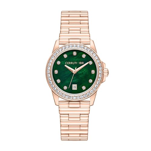 Cerruti 1881 Montre dateur Turchino Green - Rose-Gold