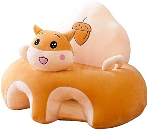 Image of vocheer Sit Me Up Floor Seat for Baby Chair for Sitting Up Support Seat Sofa Plush Animal Shaped Baby Learning to Sit Chair for 3-24 Months,PP Cotton Full Filling(Bear)