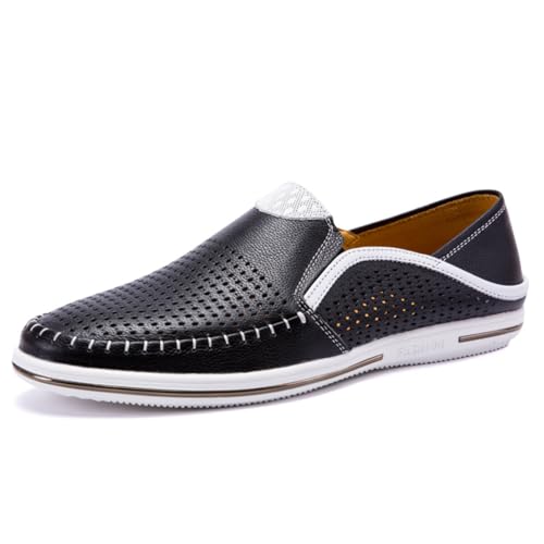 Men's Genuine Leather Loafers - Fashion Slip - on, Casual & Soft, Ideal for Summer Driving & Daily Wear