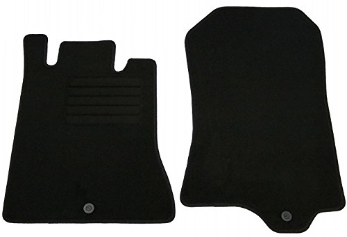 AD Tuning HG1645 Velours Fußmatten Set (2-teilig) Schwarz Passform Autoteppiche