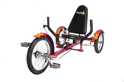 Mobo Triton (Red), 26.5 x 25 x 41 inches (51” extended)