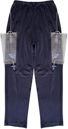 TPTAWF Urine Bag Pants for Elderly/Men/Women, Incontinence Care Trousers, Catheter Leg Bag Pants,XXL