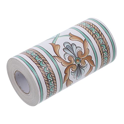 Asakkura 1 rolo de acabamento e borda de cozinha fácil estilo de azulejo de parede vintage adesivos