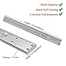 LONTAN 6 Pairs Soft Close Metal Drawer Slides 16 Inch Full Extension and Ball Bearing Drawer Slides - SL4502S3-16 Drawer Slides Heavy Duty 100lb Capacity