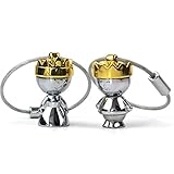 maycom® Little King & Little Queen Couple Keychain Creative Fashion Key Chain Ring Keyring Keyfob