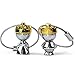 Maycom Little King & Little Queen Couple Keychain Creative Fashion Key Chain Ring Keyring Keyfob