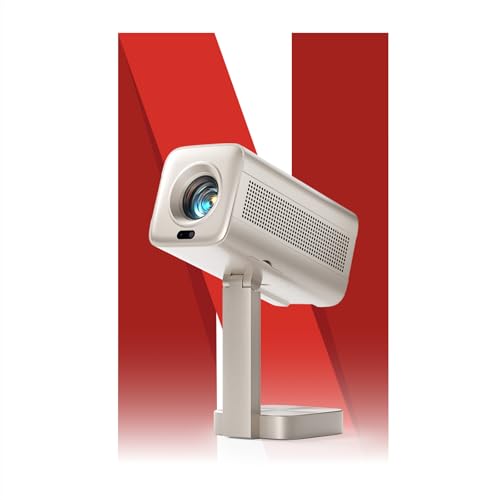 Image of [Netflix Officially & DoIby-Audio] Smart Mini Projector with WiFi 6 and Bluetooth, VOPLLS TOF Real-Time Focus 1080P Full HD Portable Projector for Bedroom/Outdoor/Phone/iOS/Android