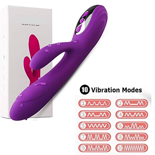 Vibrador com 10 Velocidades Para Mulheres Estimulador Erótico Carregamento USB