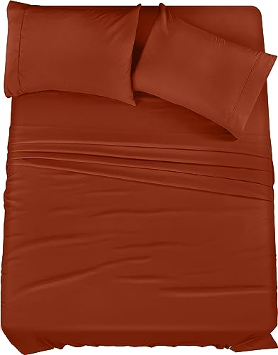 Utopia Bedding Queen Bed Sheets Set - 4 Piece Bedding - Brushed M...