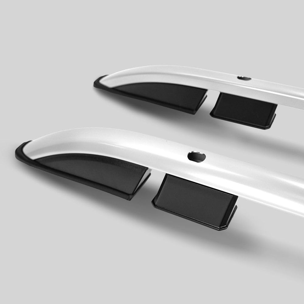 CHROMEMASTER | Barre da Tetto, Rail Tetto Compatibile con Fiat Panda Hatchback 2012+; Sono Utilizzate per il Montaggio di Portapacchi, Box da Tetto o Portabiciclette | Costruzione in Alluminio