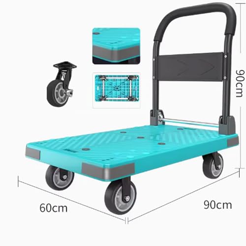 Carretilla plegable resistente grande azul miniatura 2