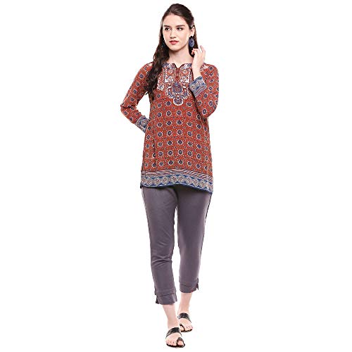 Image of BIBA Women's Synthetic Straight Kurta
