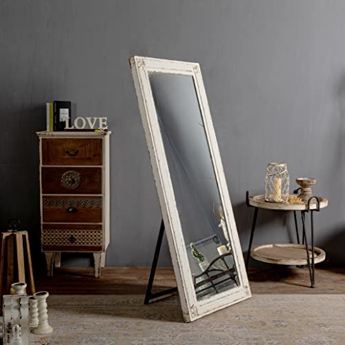 Rustic-Full-Length-Mirror-with-Stand-60-x-24-Hanging-White-Farmhouse-Big-Mirror-Full-Body-for-Bedroom-Leaning-Wood-Frame-Floor-Mirror-Full-Length-Living-Room-Wall-Mounted-Mirror Rustic Full Length Mirror with Stand 60 x 24 Hanging White Farmhouse Big Mirror Full Body for Bedroom Leaning Wood Frame Floor Mirror Full Length Living Room Wall Mounted Mirror