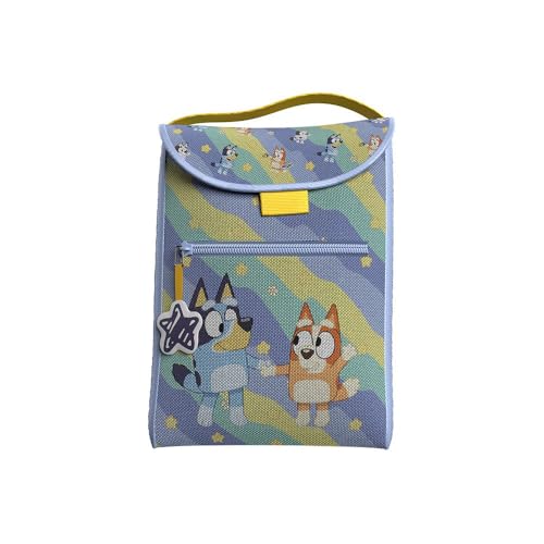 CyP Brands- Bluey, Bolsa Merienda, Bolso, Tartera, Lonchera, Fiambrera, Táper, Color Azul, Producto Oficial