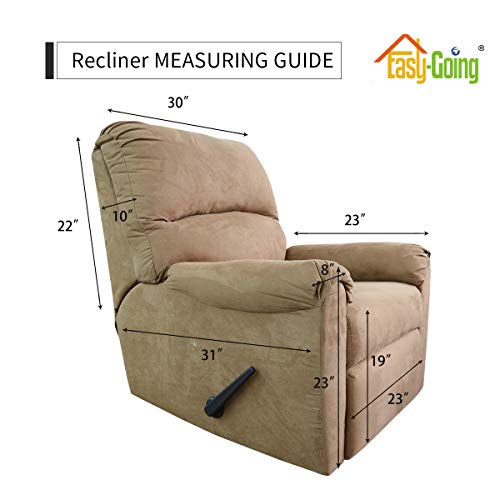 image for Easy-Going Recliner Stretch Sofa Slipcover 4-Piece Sofa Cover Furnitur
