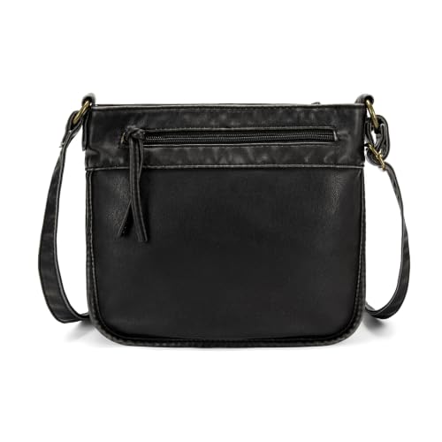 Image of Montana West Crossbody Bag for Women Multi Pocket Shoulder Medium Travel Purses Ultra Soft Washed Leather