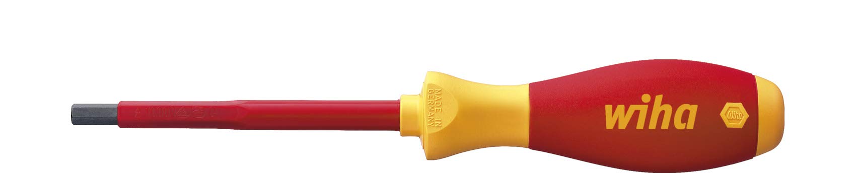 Wiha Hex Electricians Screwdrivers Insulated Vde Hex Driver  Softfinish 1000V Hex 8mm 30366 from B&Q