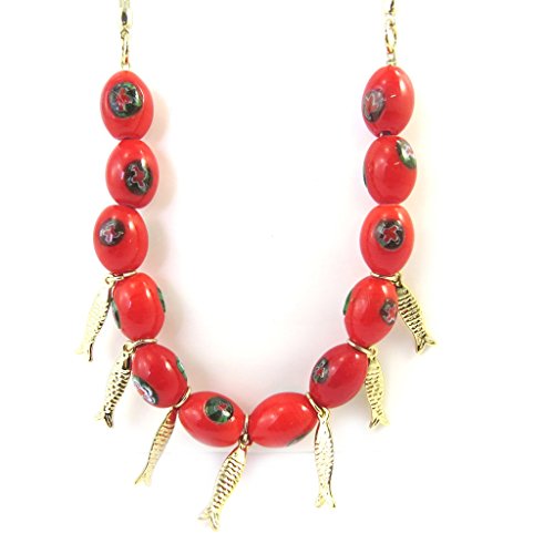 Preisvergleich Produktbild Desigual M3284 - Creator kragen goldenes rot (fisch).