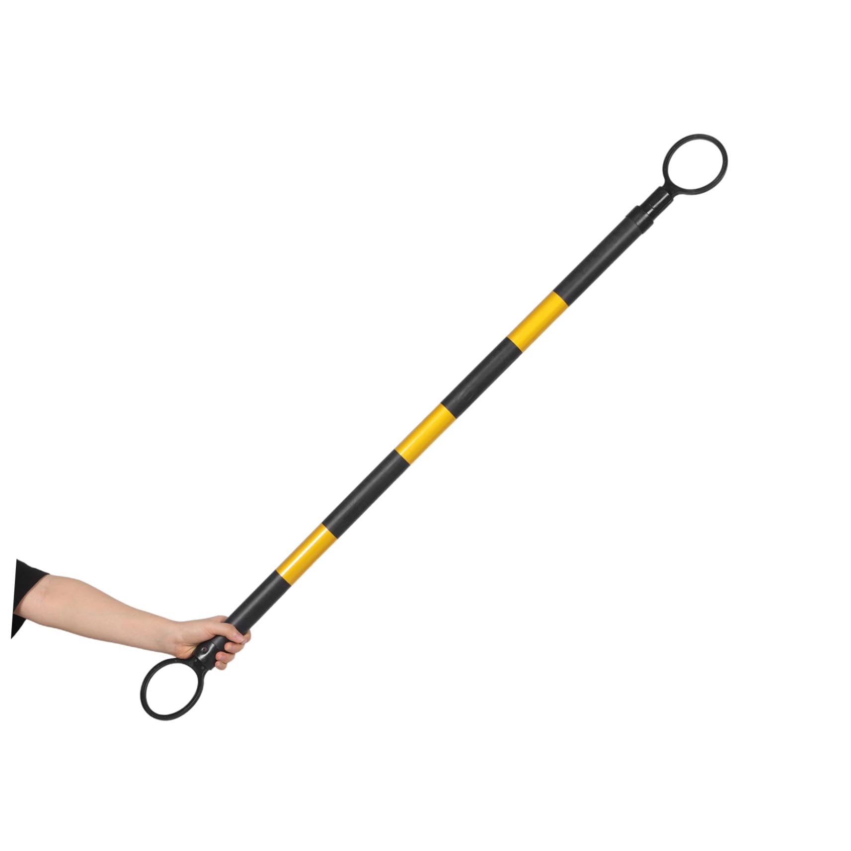 Conector de Cono de Tráfico Extensible de Pvc 4 Piezas | 1 M a 2m, Poste Intercambiable de Advertencia, Alta Visibilidad para Obras y Control de Tráfico
