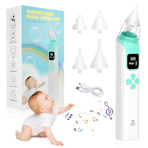 Tccydm Nasensauger Baby, Nasensauger Baby Elektrisch, 3 Saugstufen & 4...
