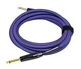 KIRLIN Cable IWB-201BFG-20/RO 20-Feet 1/4-Inch Straight Premium Plus Instrument Cable, Royal Blue Tweed Woven Jacket