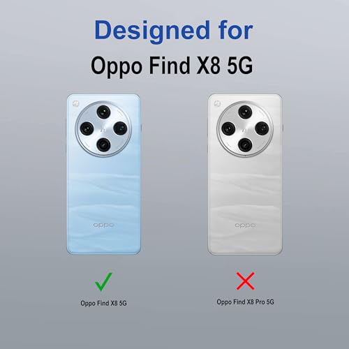 Image of Zapcase Back Case Cover for Oppo Find X8 5G | Compatible for Oppo Find X8 5G Back Cover | Case Cover with Camera Protection | (TPU + PC | Transparent)