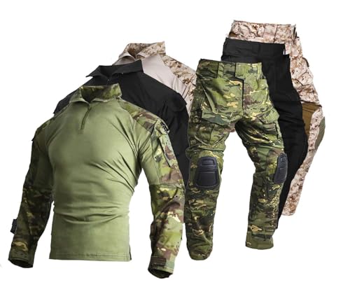 EMERSONGEAR Gen3 Uniform Combat Suit BDU Shirt Pants with Knee Pads
