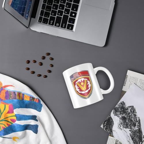 Taza de cerámica con asa 11 oz blanco miniatura 6