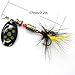 Muzrunq Spinner Fishing Lures Sequin Rotating Fish Hook Artificial Fishing Baits Fishing Baits with Hooks Fishing Bait Crank Fish Hook Lifelike Fish Tackle 10Pcs.