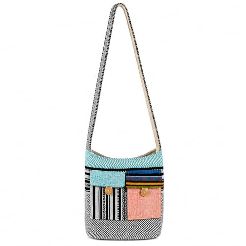 Image of SUVASANA Large Sling Shoulder Bag for Men Women Casual Comfortable Everyday Purse Travel Women's Cross-body Bags