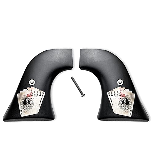 Premium Grips Compatible Replacement for Ruger Wrangler Grips .22 Model Wild Bill's Dead Man's Hand - Premium Gun Grips