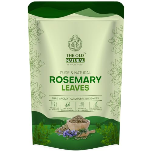 Image of Rosemary Leaves - 100% Pure & Natural Dried Rosemary, Herbal Hair Care, Supports Scalp Health & Hair Growth, For DIY Hair Oil & Rinse, 125g