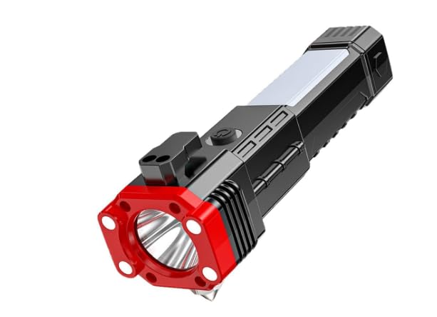 BUY FOR HAPPINESS Multi-Function Mini Torch Flashlight with Hammer light – Ultra-Bright, Compact & Rechargeable LED Light for Car, Home, Camping & Outdoor Use – Portable Safety Tool (hamar light)-image-17