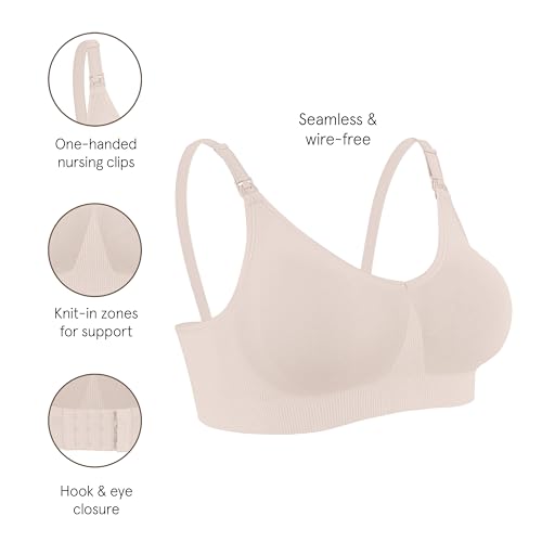 BRAVADO! DESIGNS Body Silk Seamless Nursing Bra for Breastfeeding, Wireless Maternity Bra - Image 3