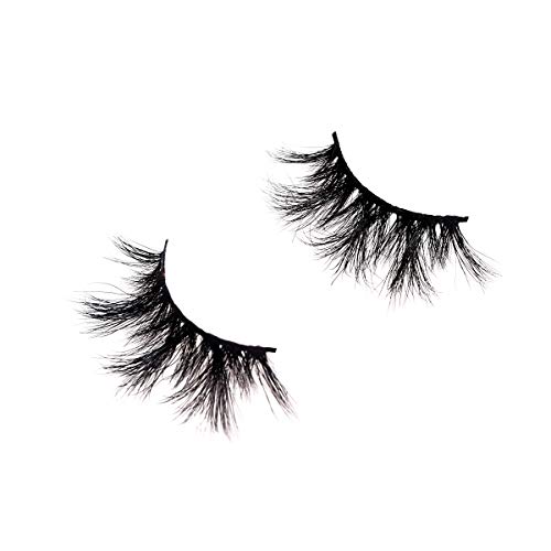 5D Mink False Eyelashes Natural Look, Reusable 100% Handmade Strip Eyelashes, Full Volume Dramatic False Lashes (POP)