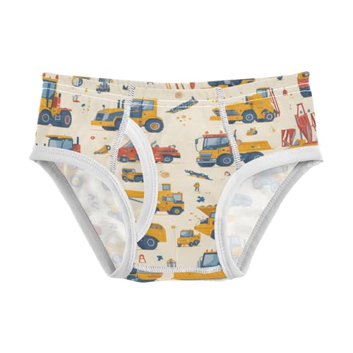 Construction Vehicles Dump Truck Grader Little Boys Cotton Kids Underwear Breathable Children Undies